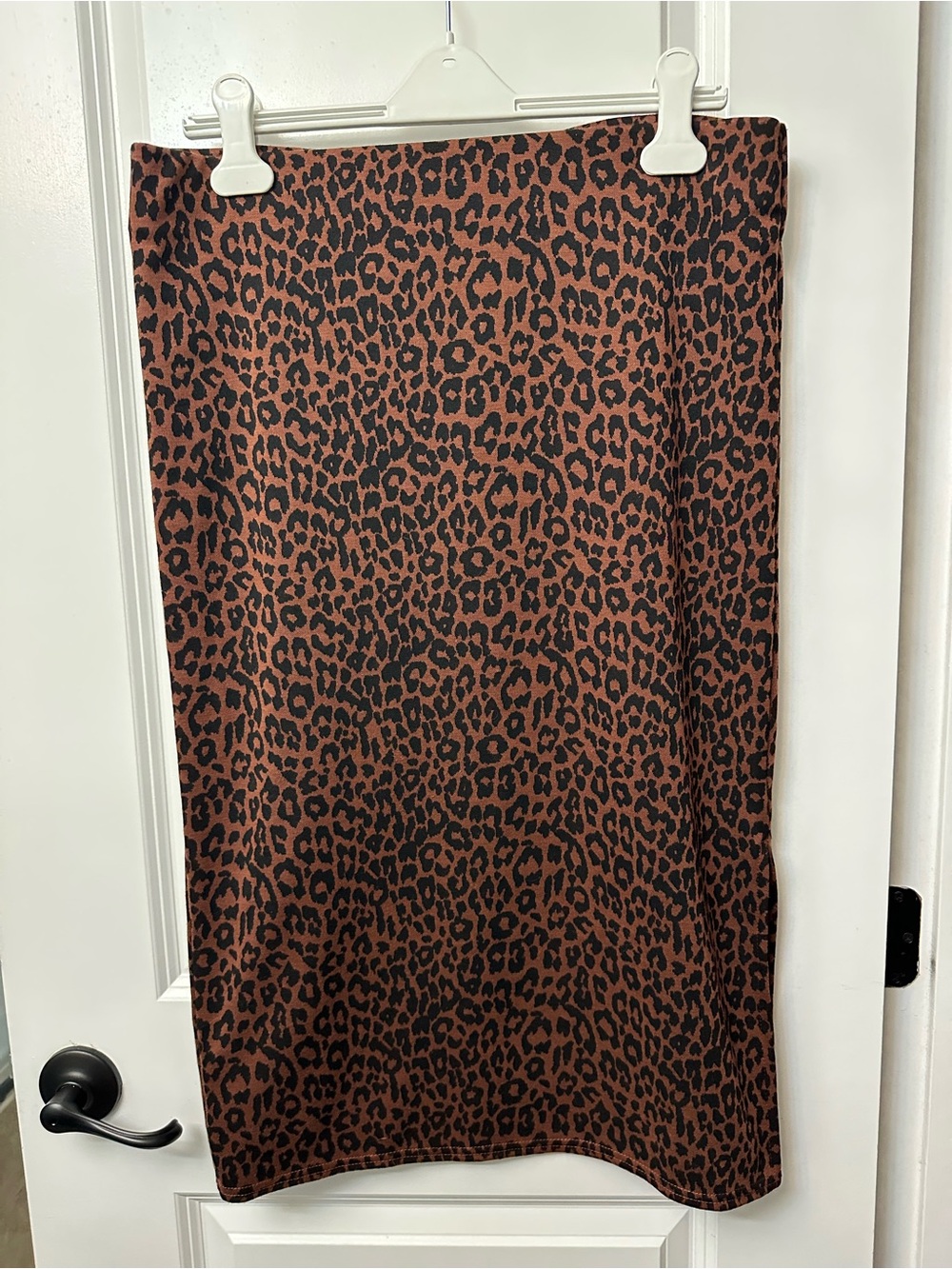 LOFT Leopard Print Midi Skirt - Size Large